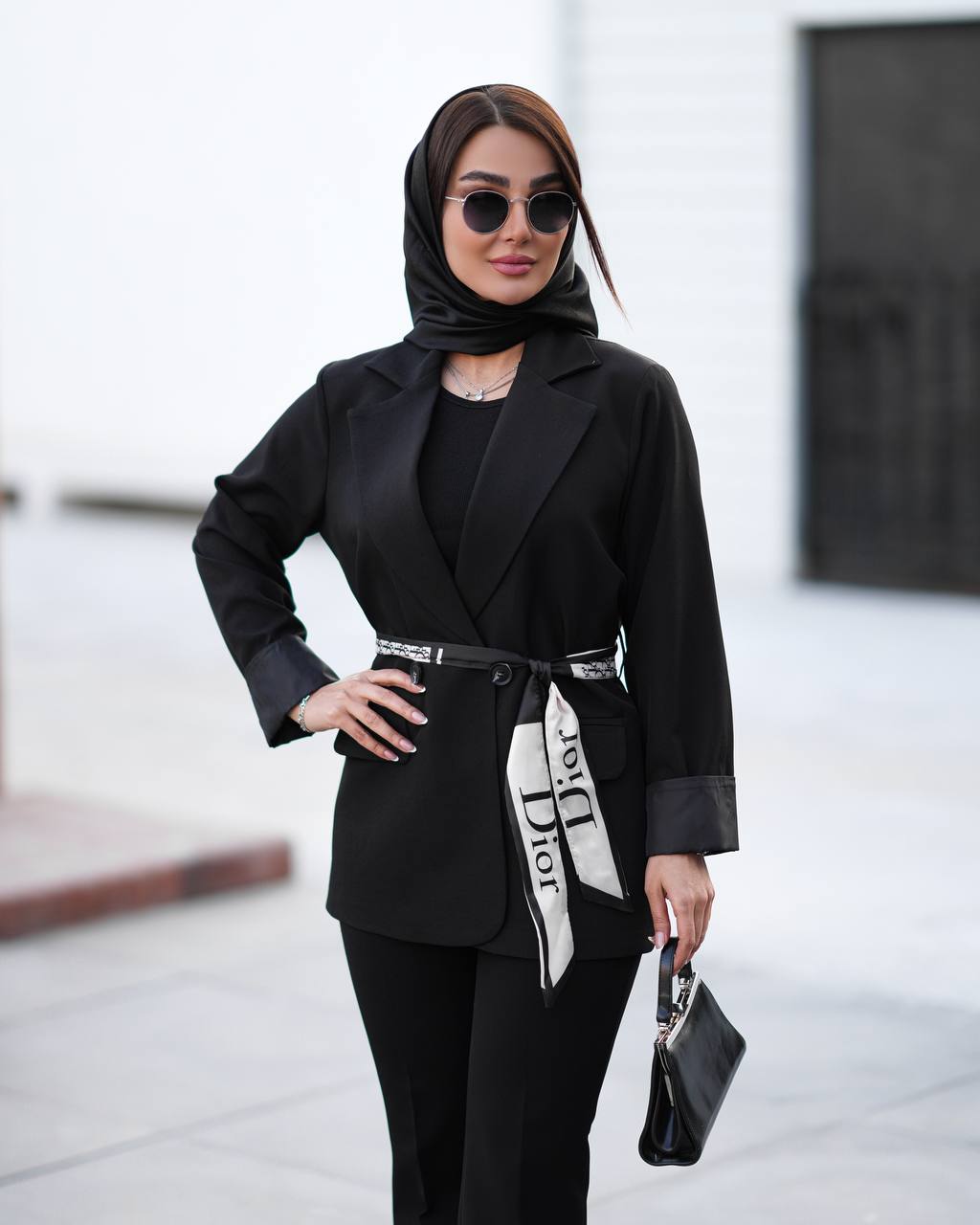 کت یقه انگلیسی کمر دیور