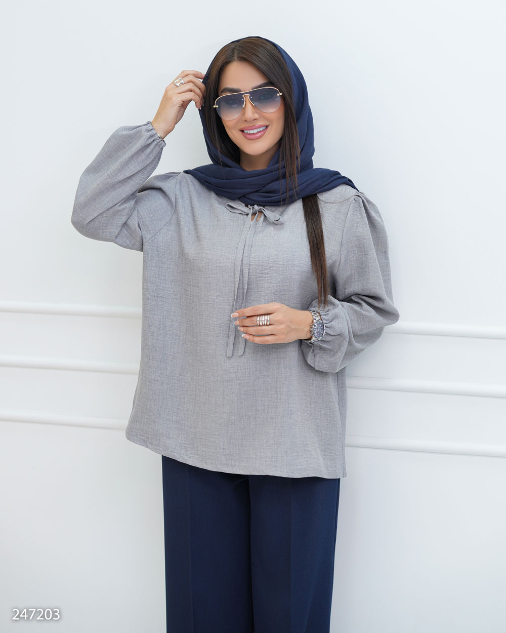 شومیز یقه بندی