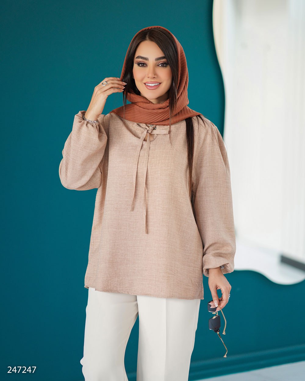 شومیز یقه بندی