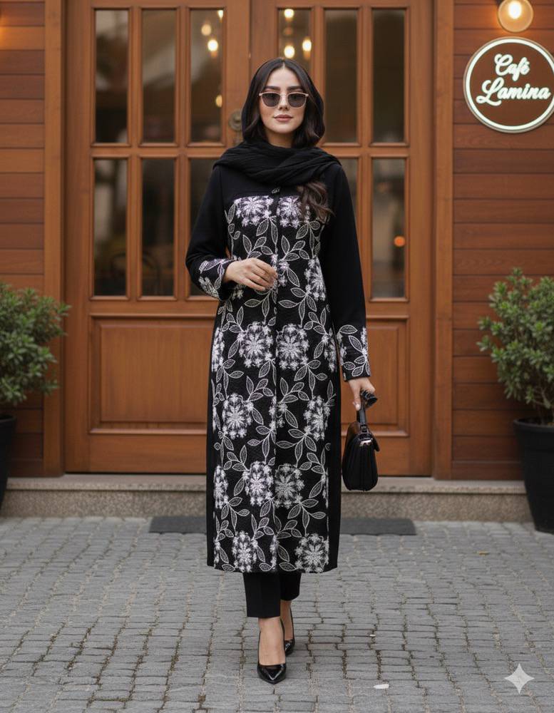 مانتو مجلسی سایز بزرگ اشرافی