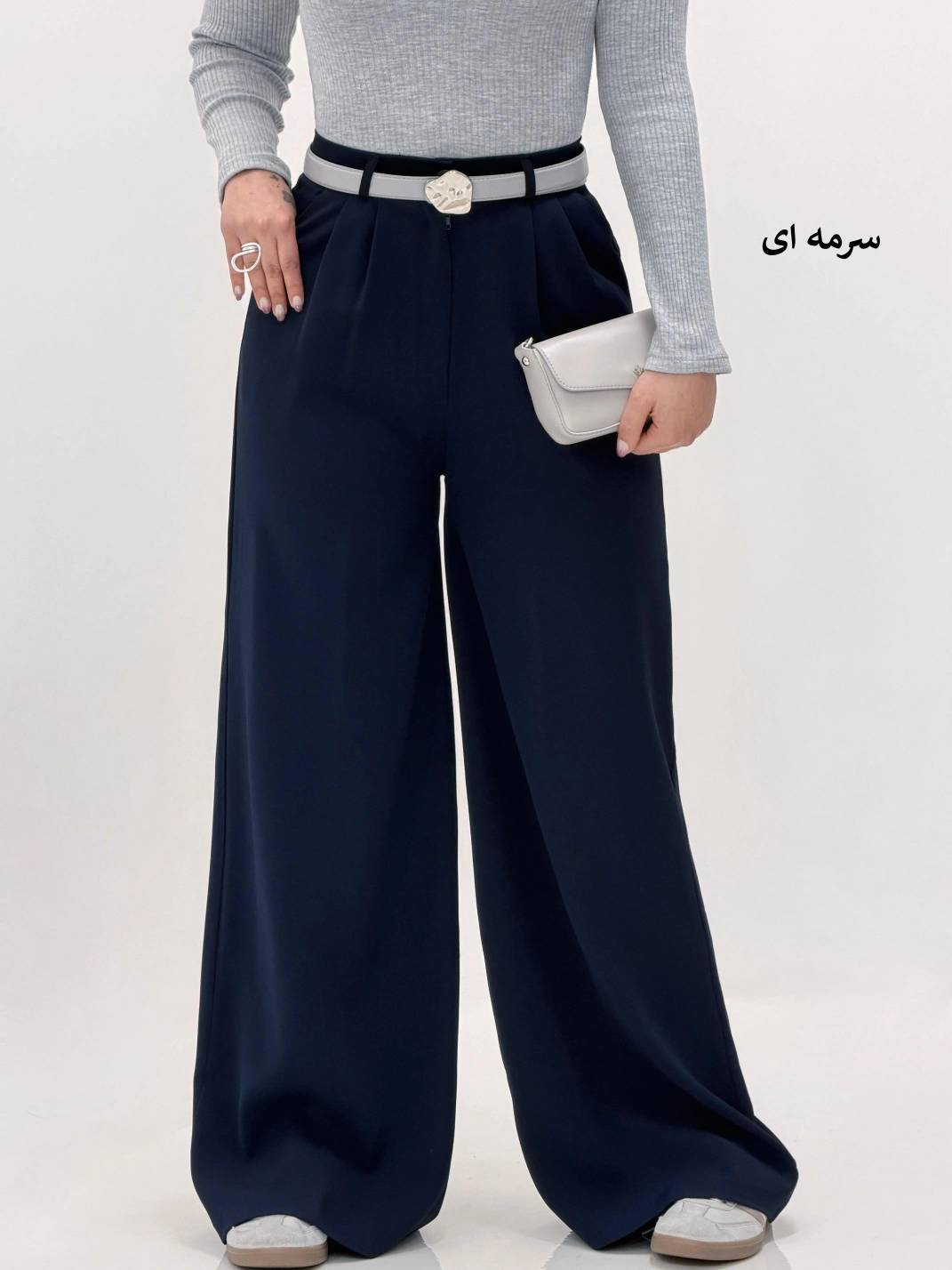 شلوار بگ کرپ دابل