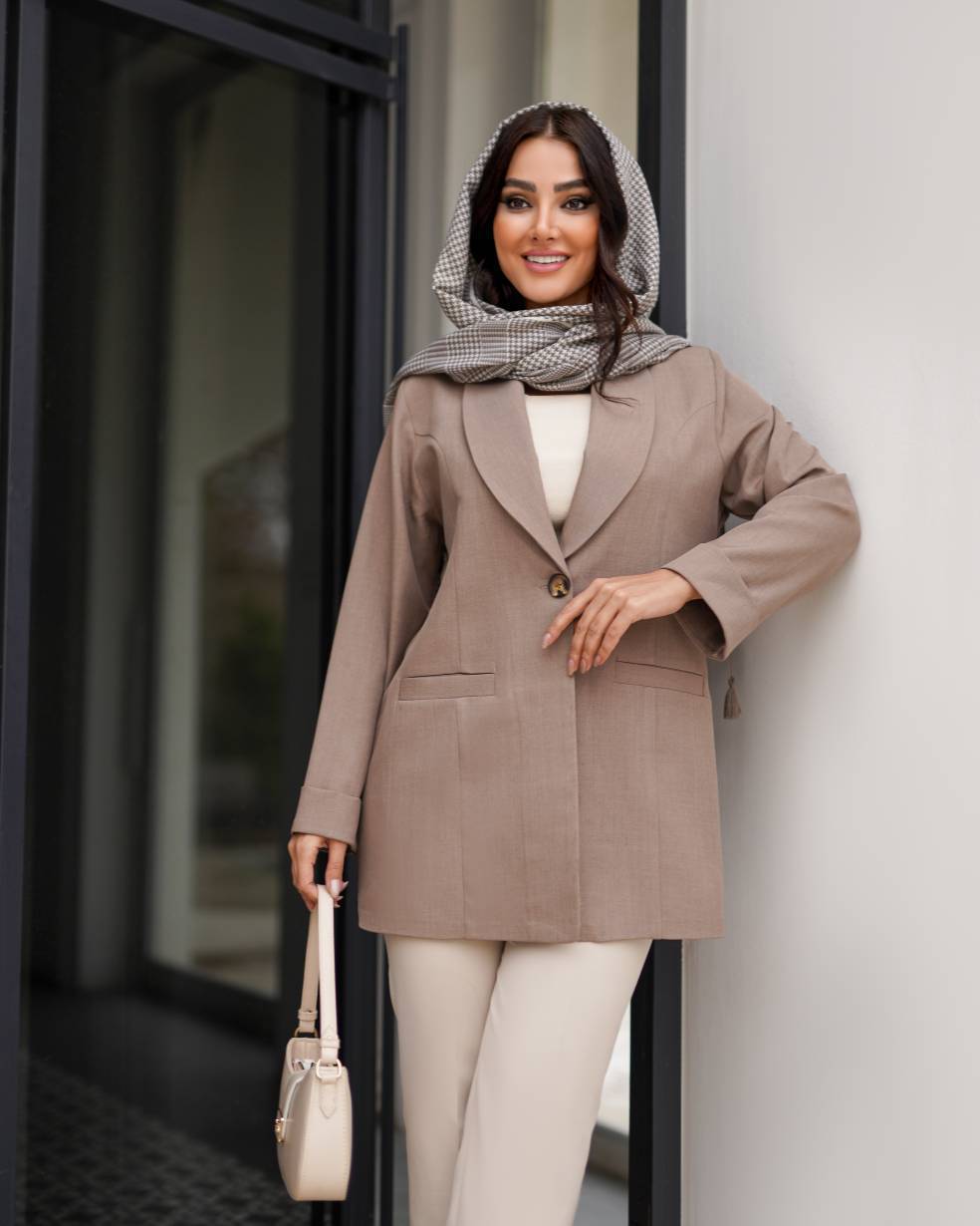 کت یقه آرشال سایز بزرگ پری