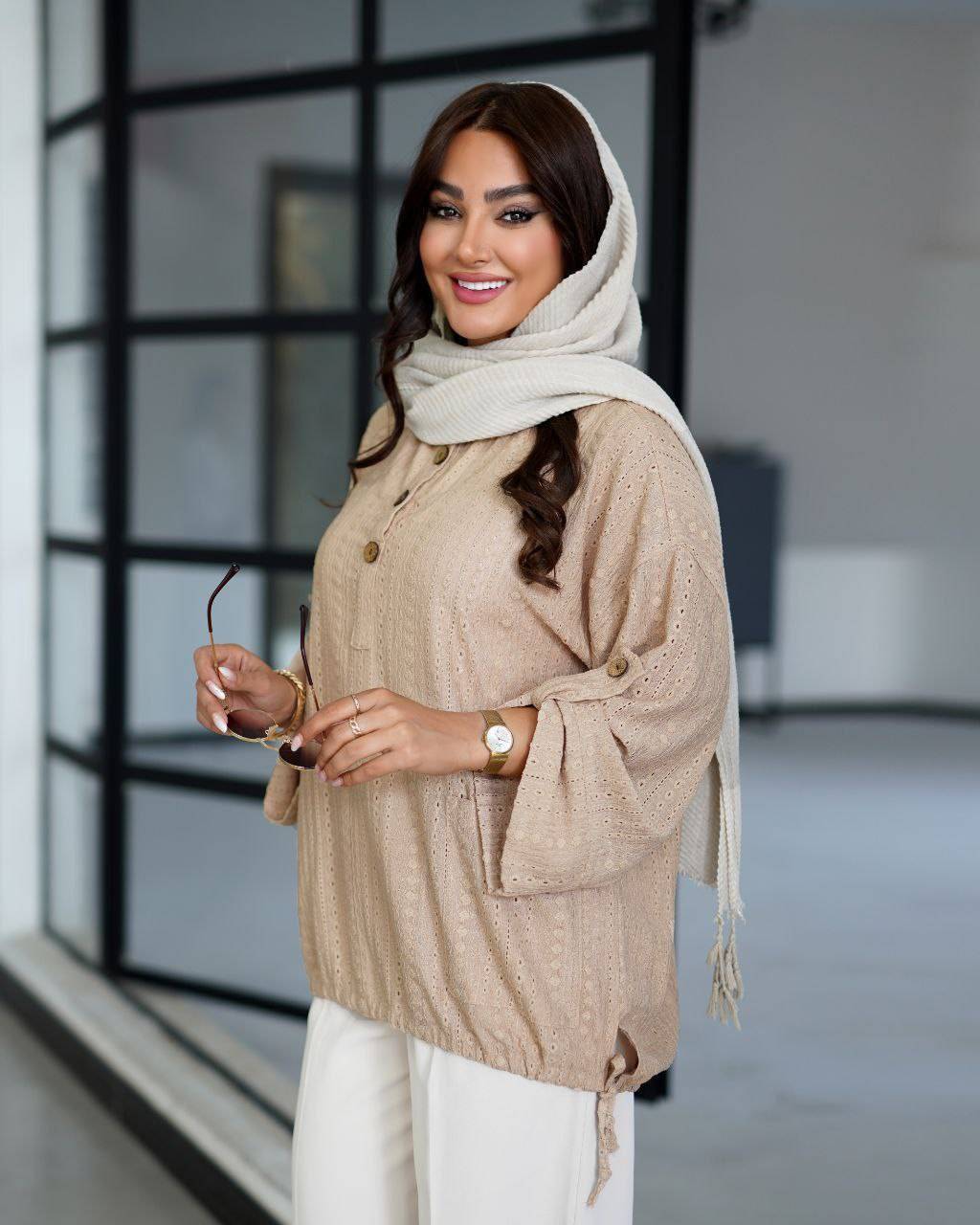 شومیز جلو بسته مراکشی هلیا