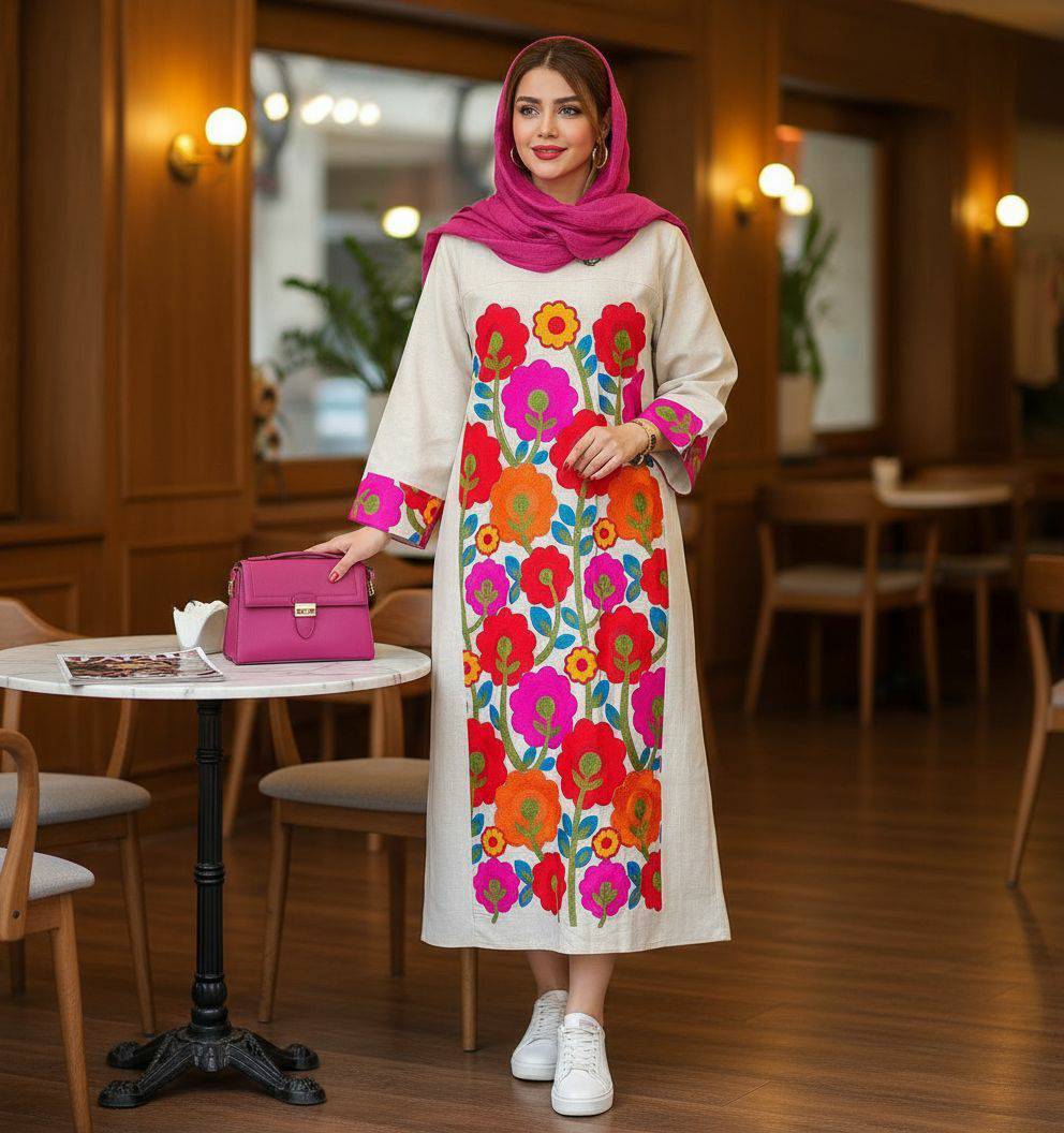 کفتان لینن بلوچ دوزی