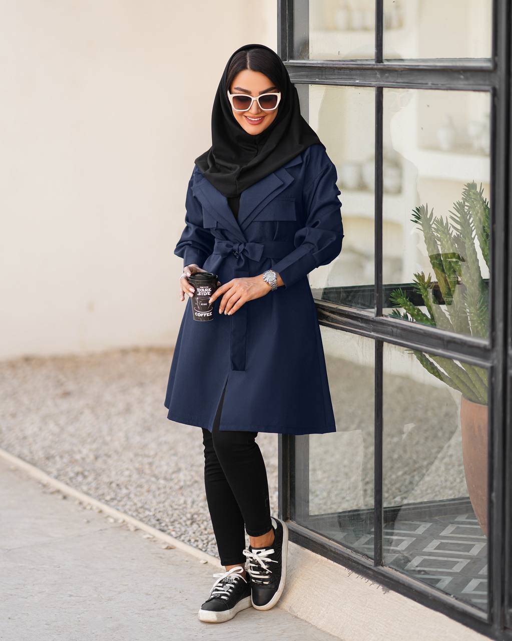 مانتو دو یقه کوتاه پرشیا پارمیس