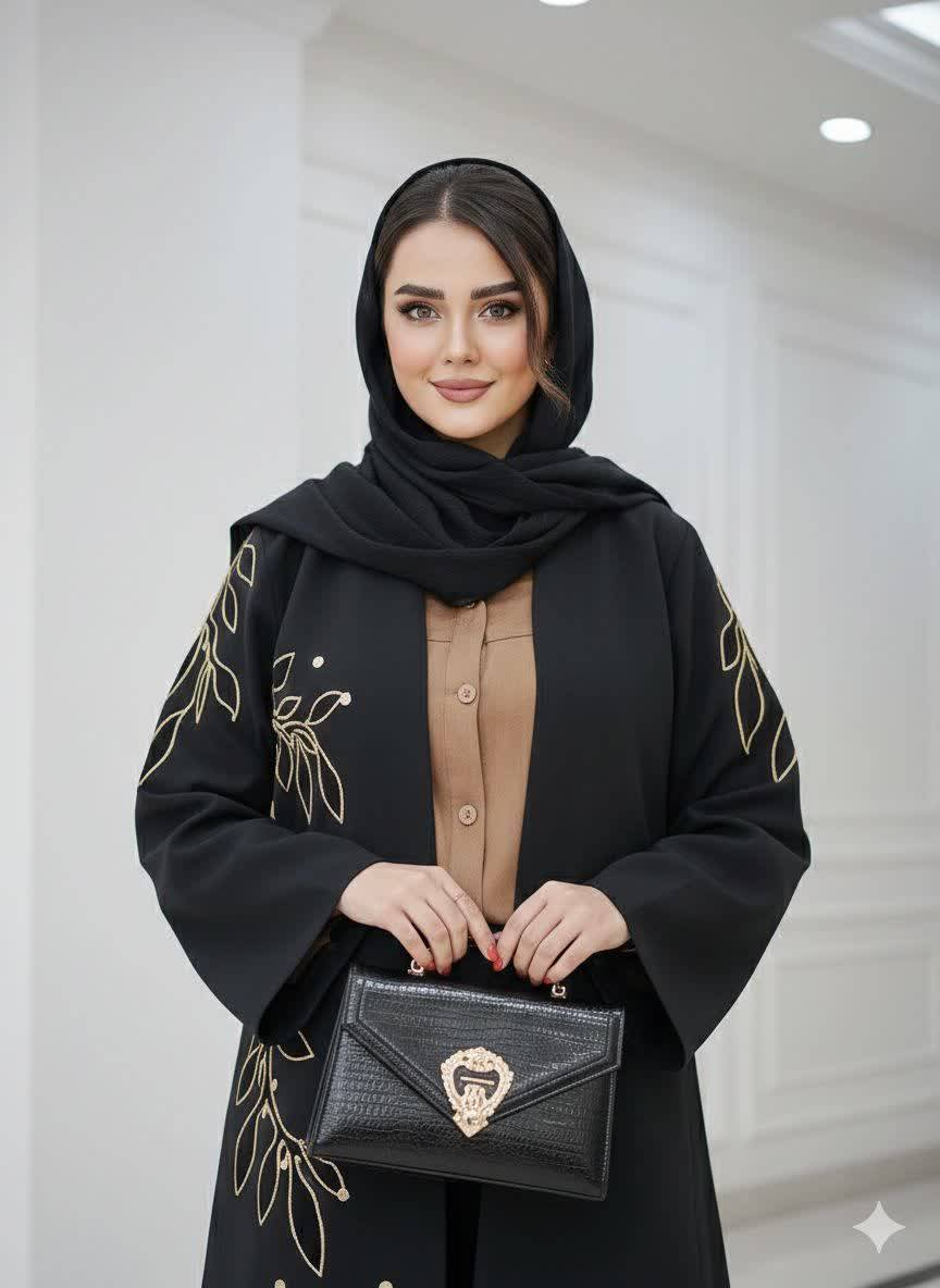 مانتو مجلسی سایز بزرگ تکه دوزی سارین