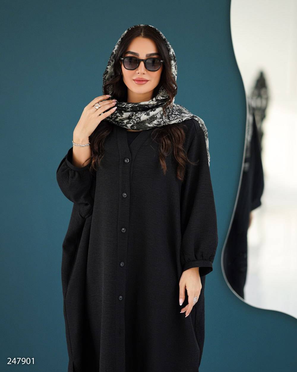 مانتو پانچ بلند مهرنیکا