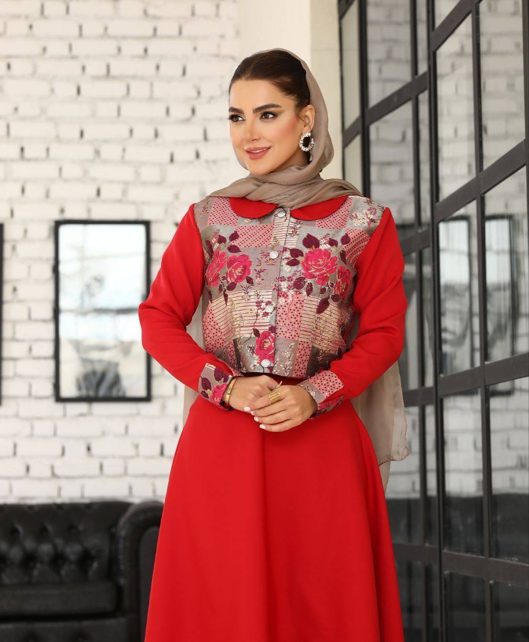 ست کت و دامن طرح دار ساغر