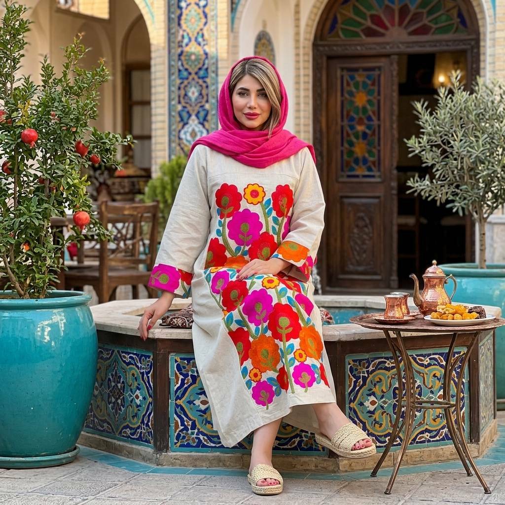 کفتان لینن بلوچ دوزی
