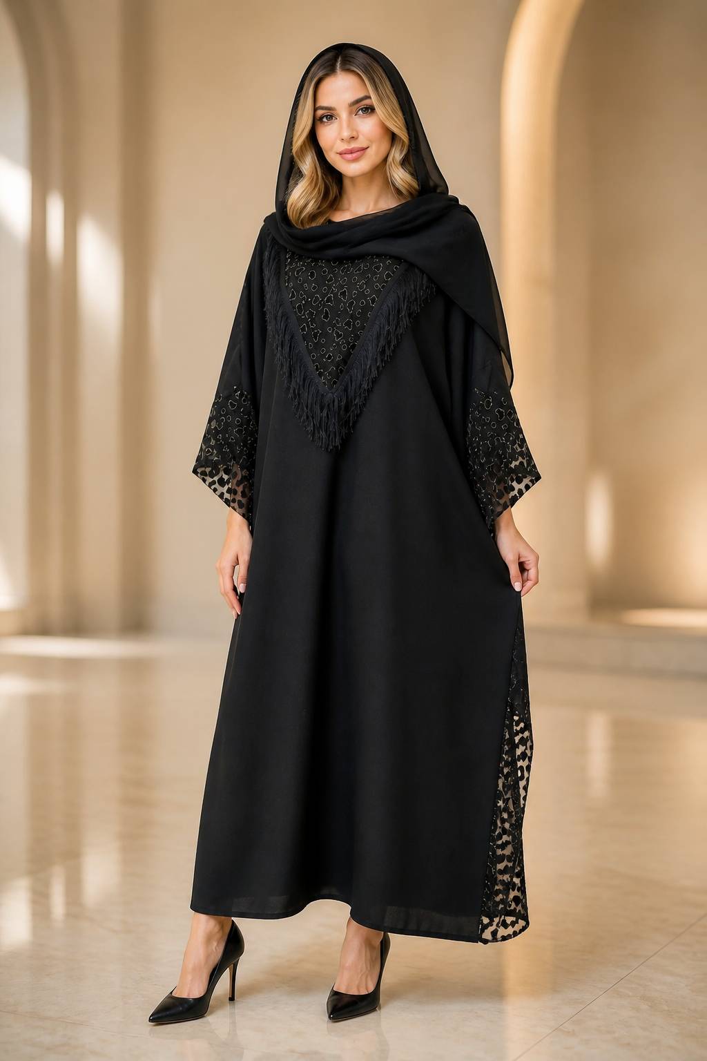 مانتو عبایی مجلسی زارا