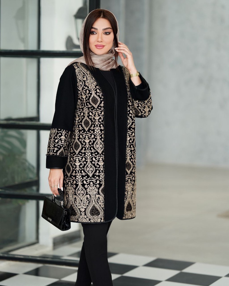 مانتو کتی مجلسی سوزندوزی هندی کریستال هستی