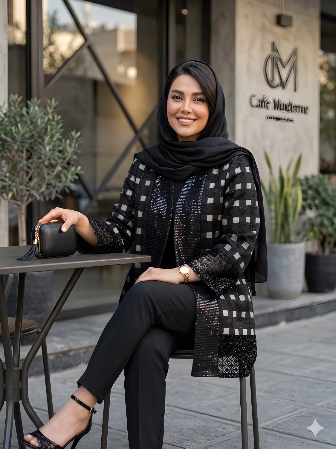 مانتو کتی ژاکارد زارا