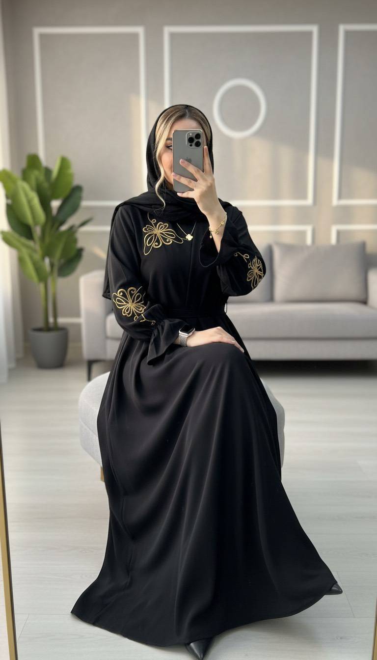 عبا گلدوزی پروانه