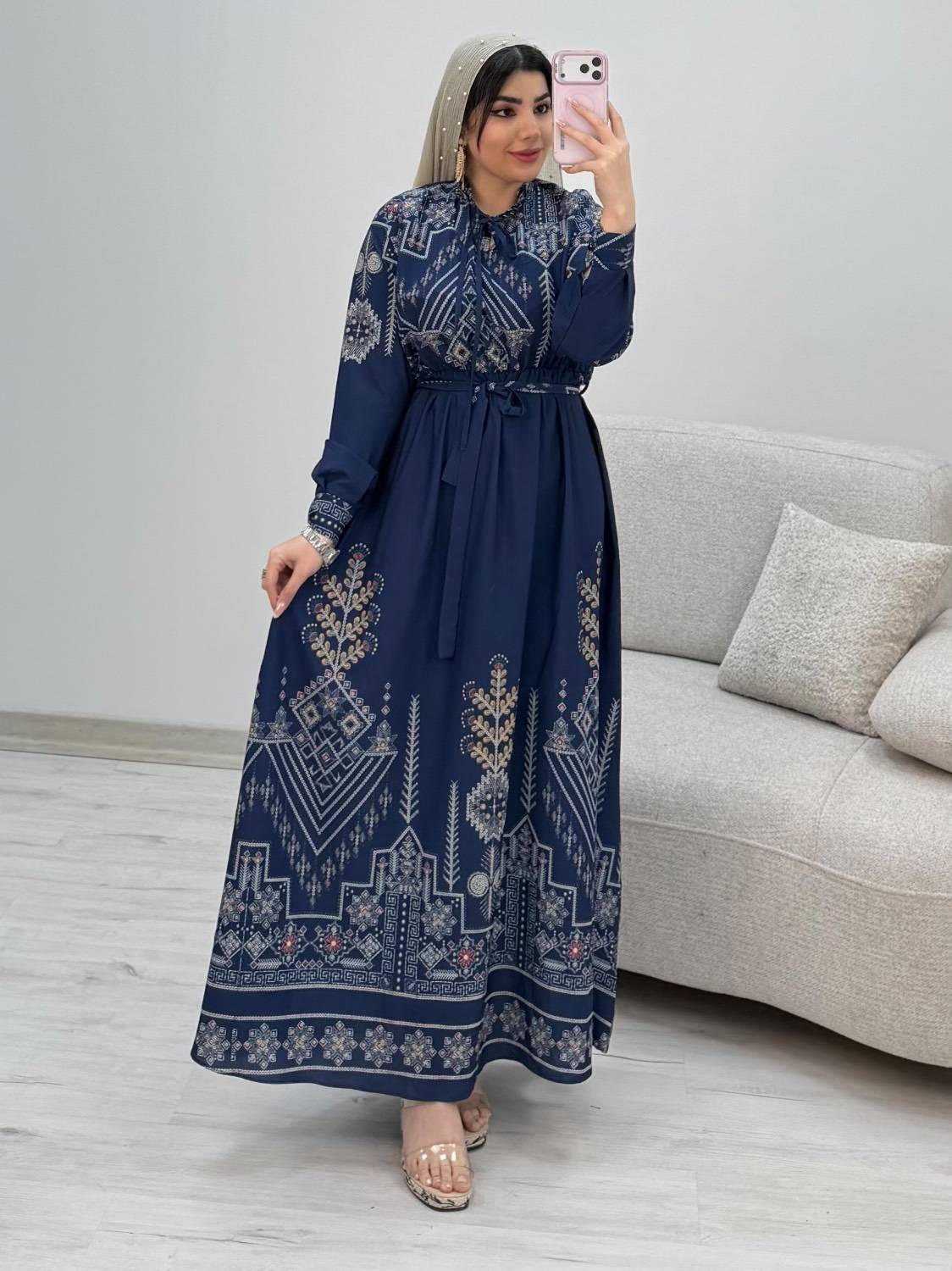 پیراهن ساحلی طرح سنتی