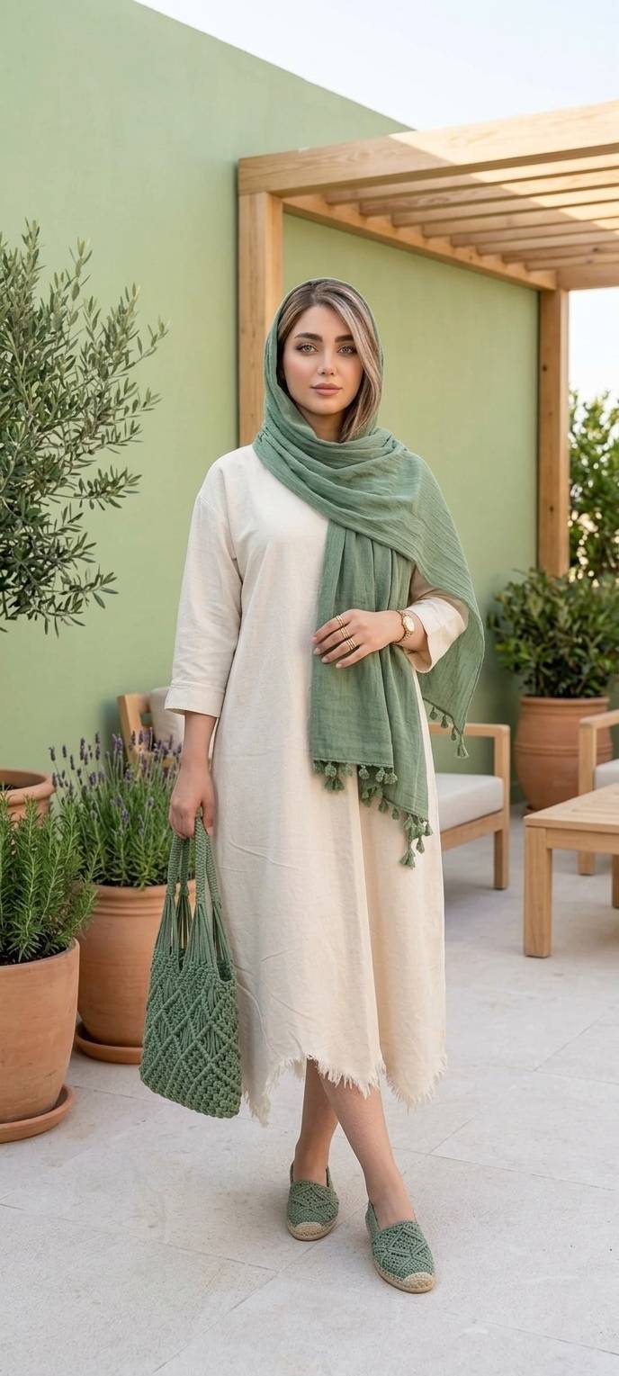 کفتان ساحلی الیاف طبیعی الیزابت