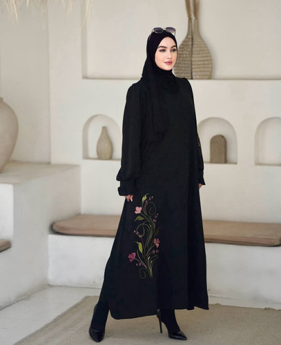پیراهن عبایی الیزه ارکیده