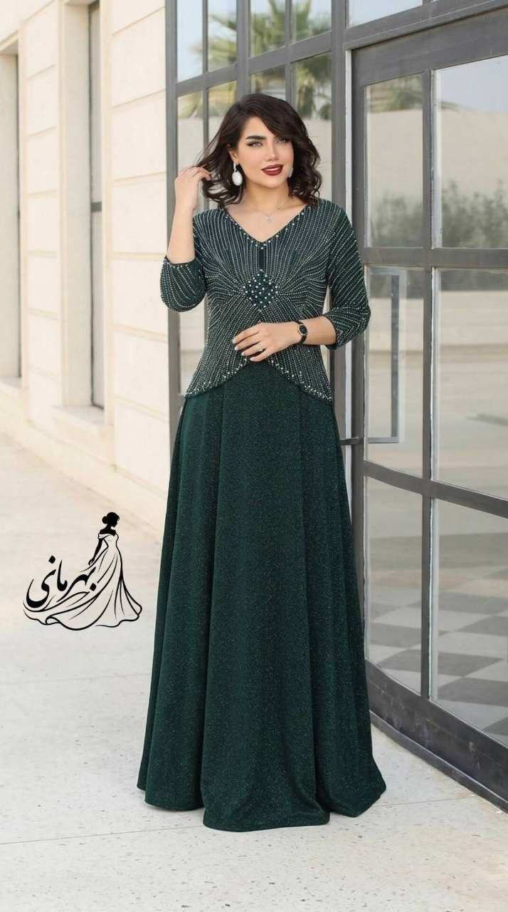 پیراهن مجلسی نگین کاری روناک